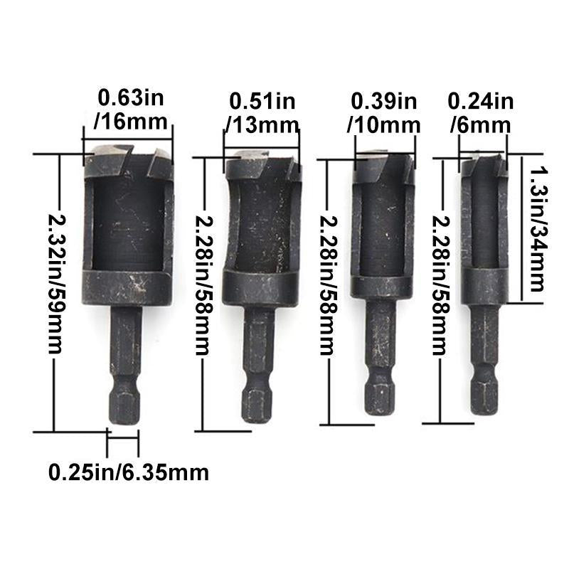 Hex Shank träbearbetningssats