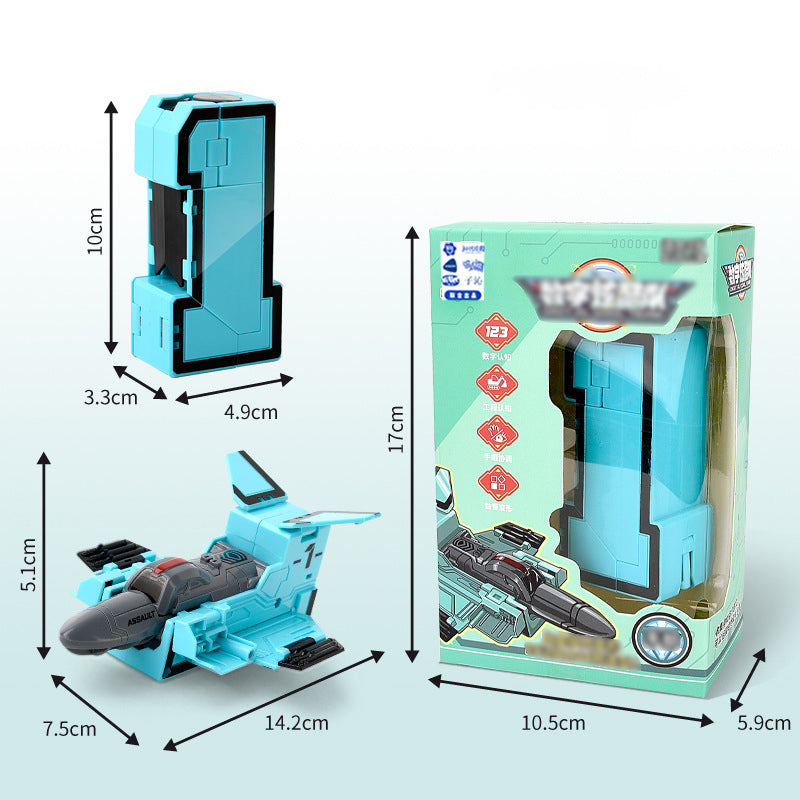 Leksaksdeformationsnummer Transformrobot