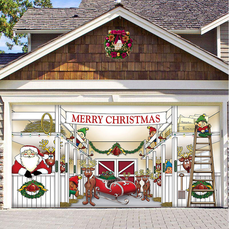 Julbanner prydnad för garageport