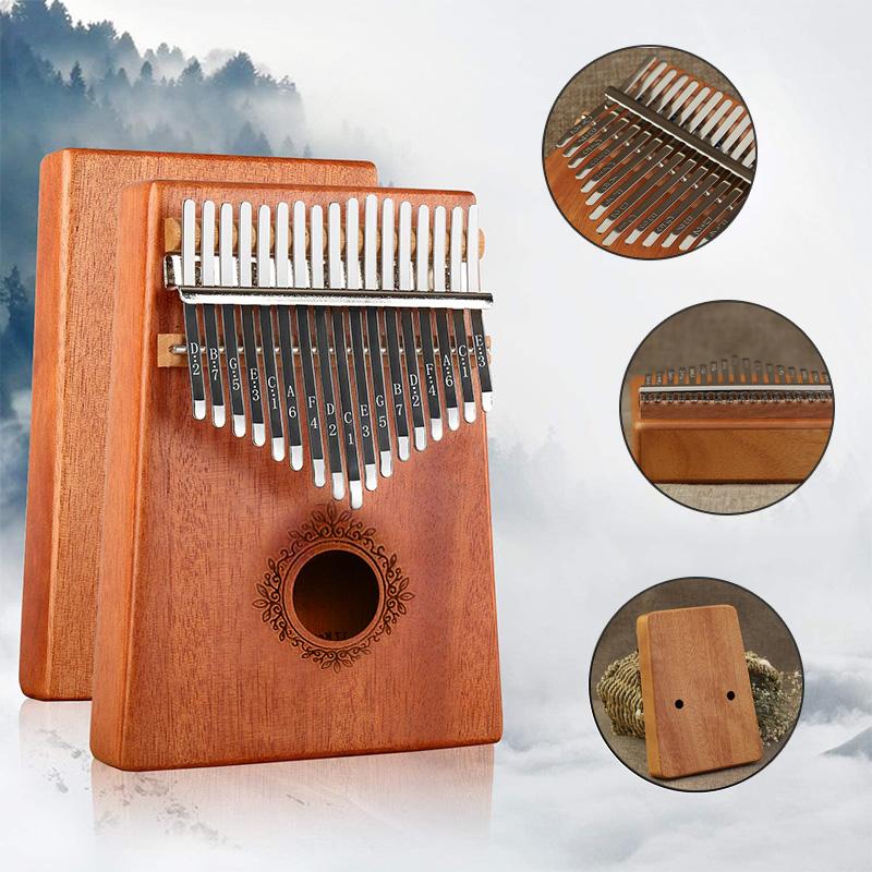 Kalimba Instrument 17 Tangenter