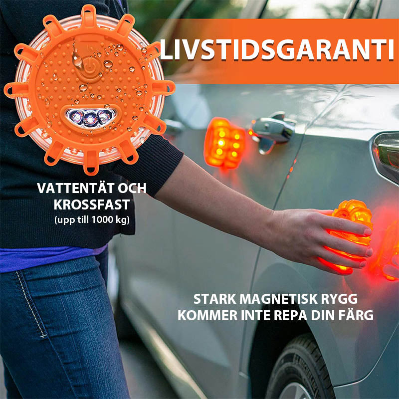 Magnetisk varningslampa för bilar