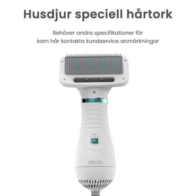 Husdjurs Hårtork Borste