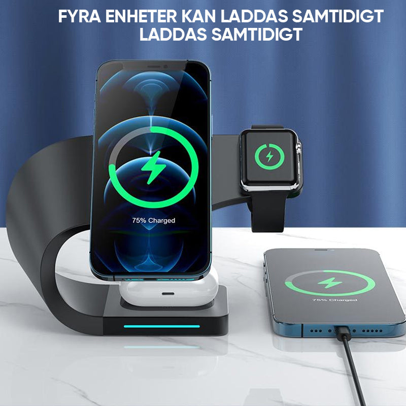 2 i 1 magnetisk mobiltelefonladdare