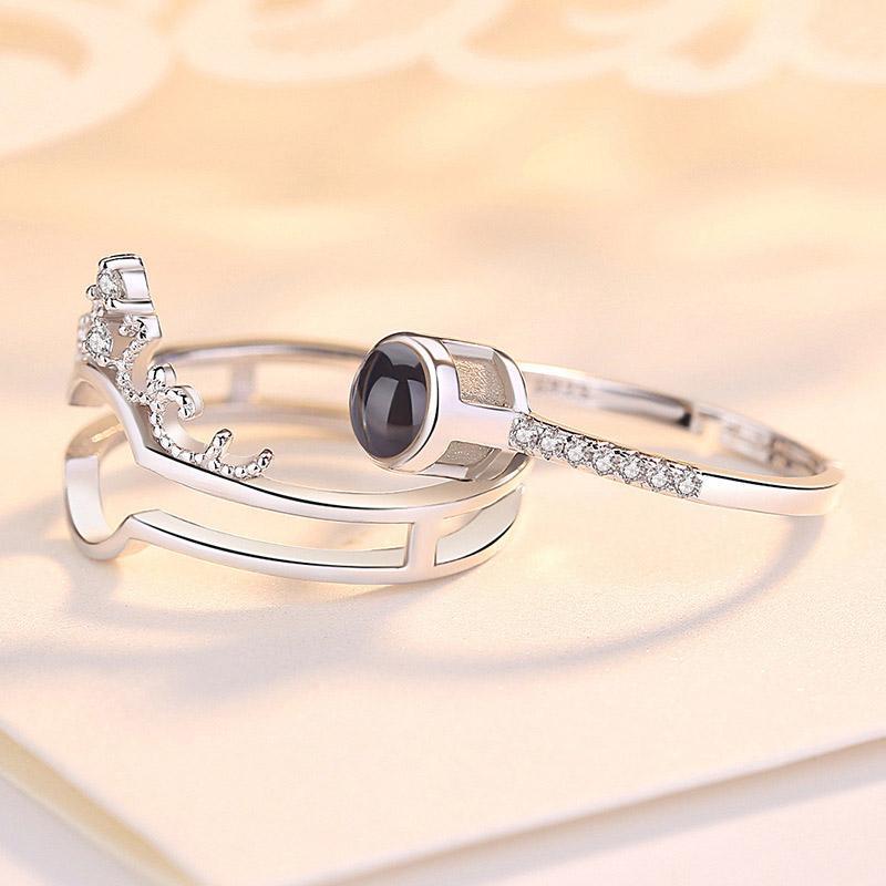 Silver Ring, Armband Och Pussel Smyckeskrin