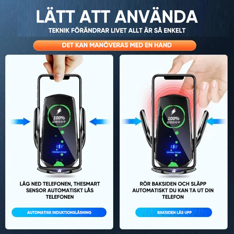 Trådlös laddning Bil Mute Mobiltelefon fäste