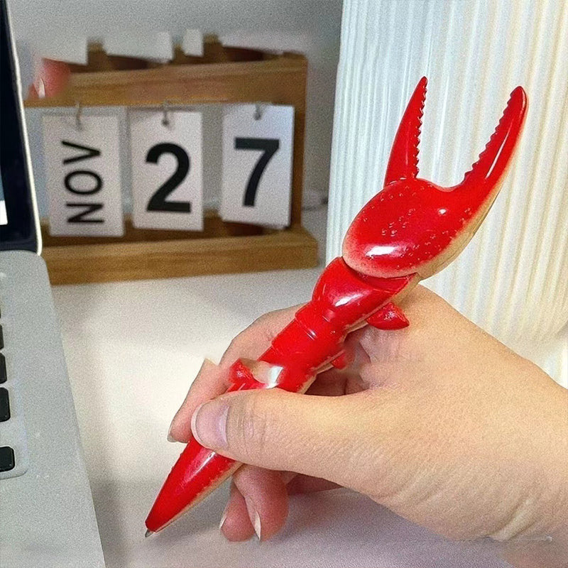 🦀Söt Crab Clip Kulspetspenna