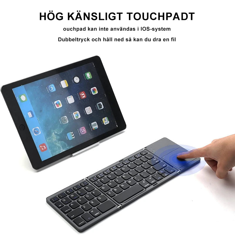 Trådlöst Bluetooth-hopfällbart tangentbord