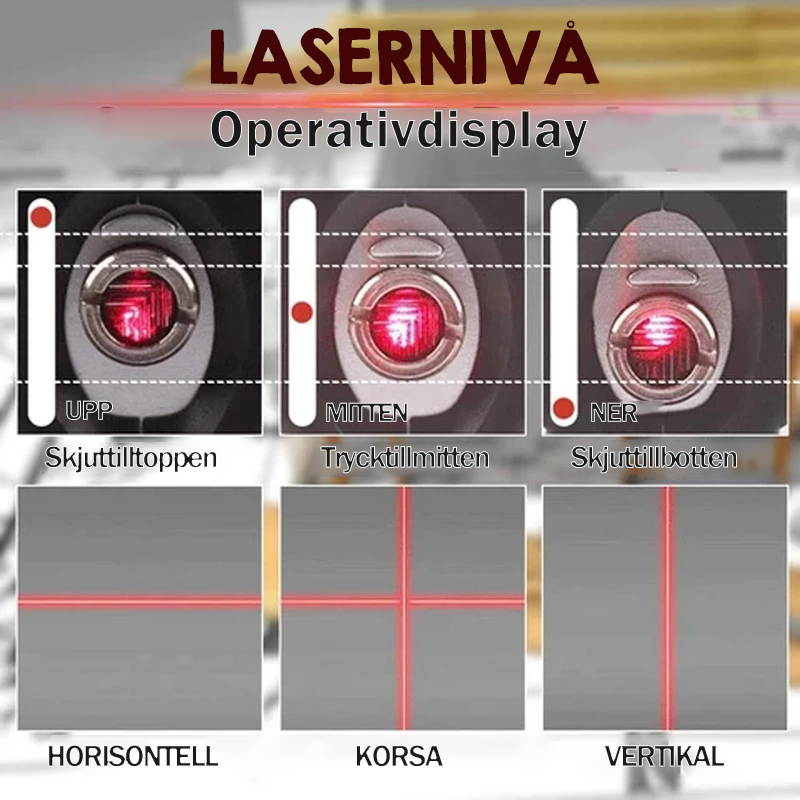 Multifunktionell Laser Vattenpass