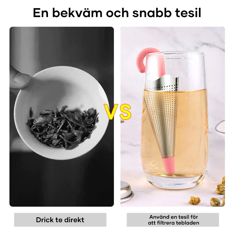 Paraply teinfuser i rostfritt stål