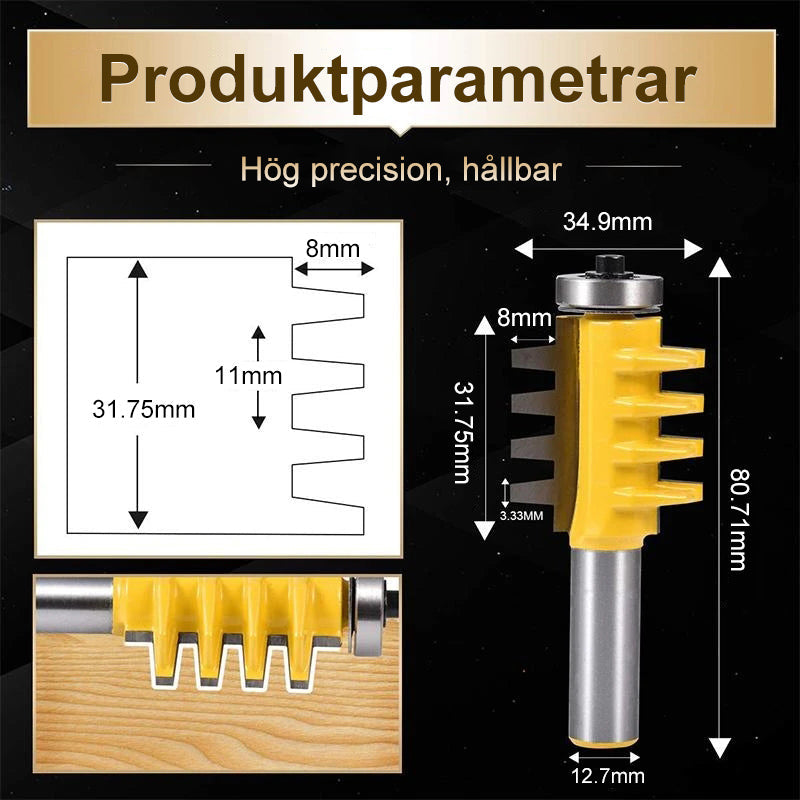 Tungan & Räffla Fräsning Router Bit