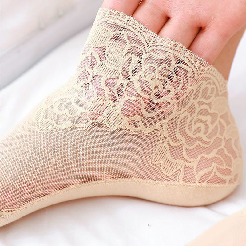 Rose lace socks