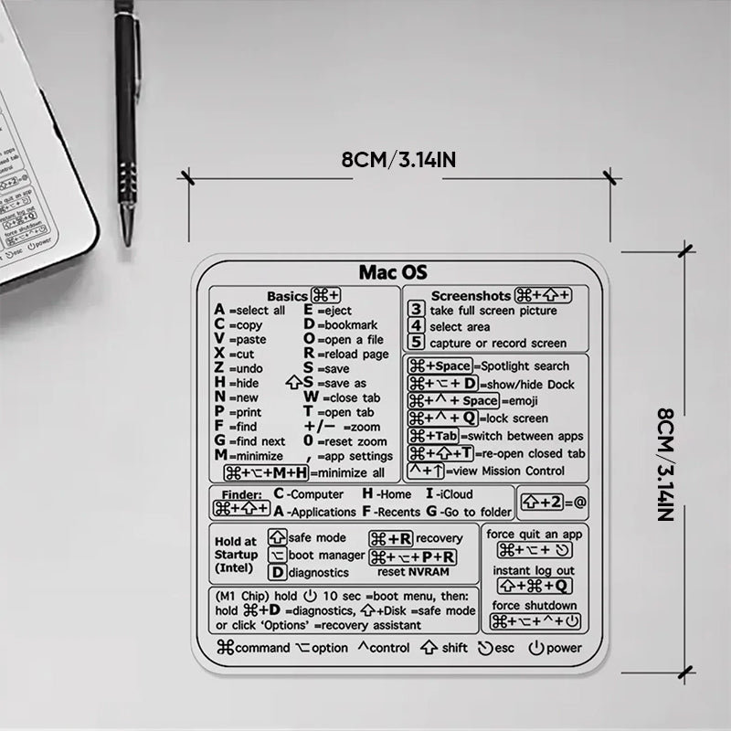 ⌨️Keyboard Genvägsdekaler（3 st）