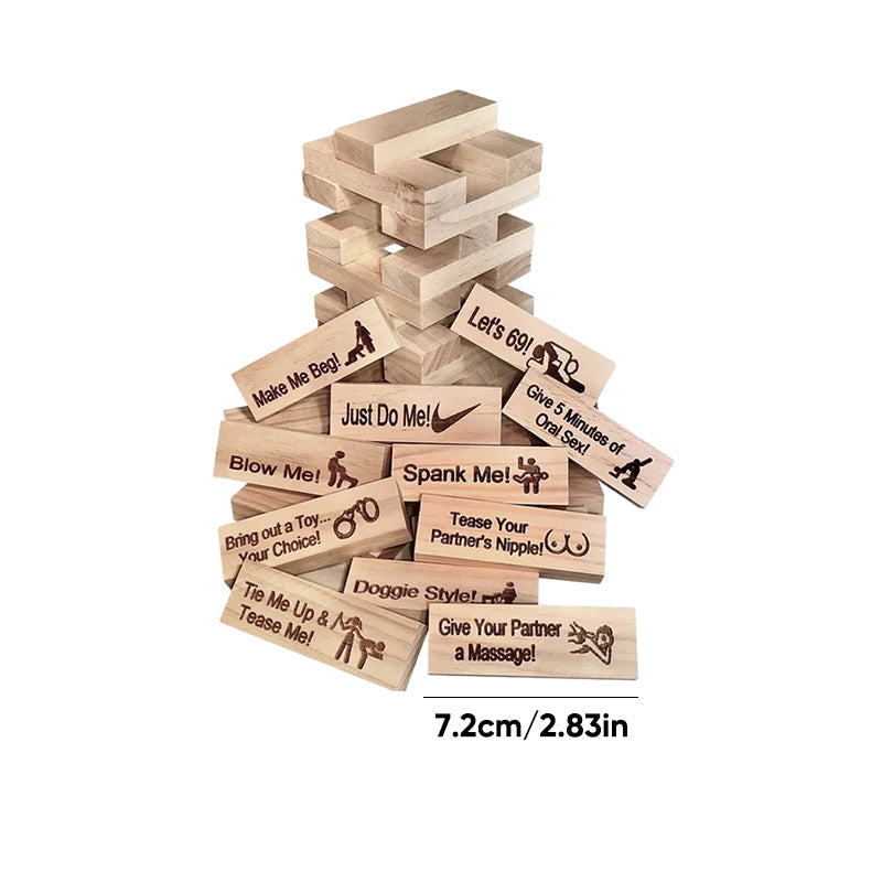 Super Naughty Block Tower Jenga-spel