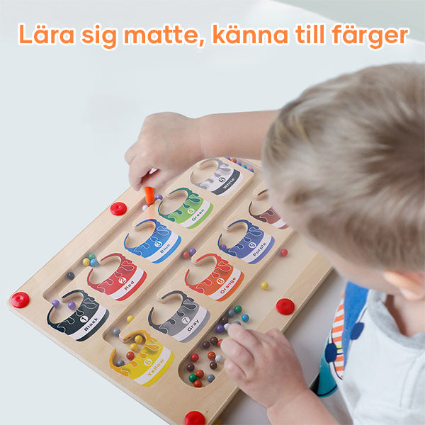 Magnetisk färg- och nummerlabyrint