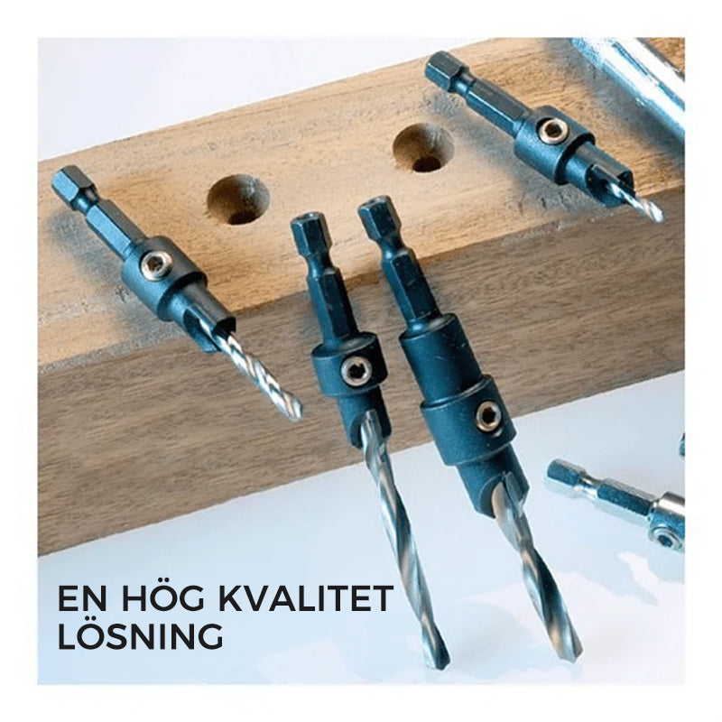 Försänkningsborrbitar (Set av 5)