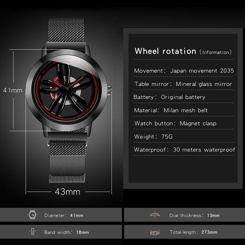 Herrklocka | Special Wheel Rotation