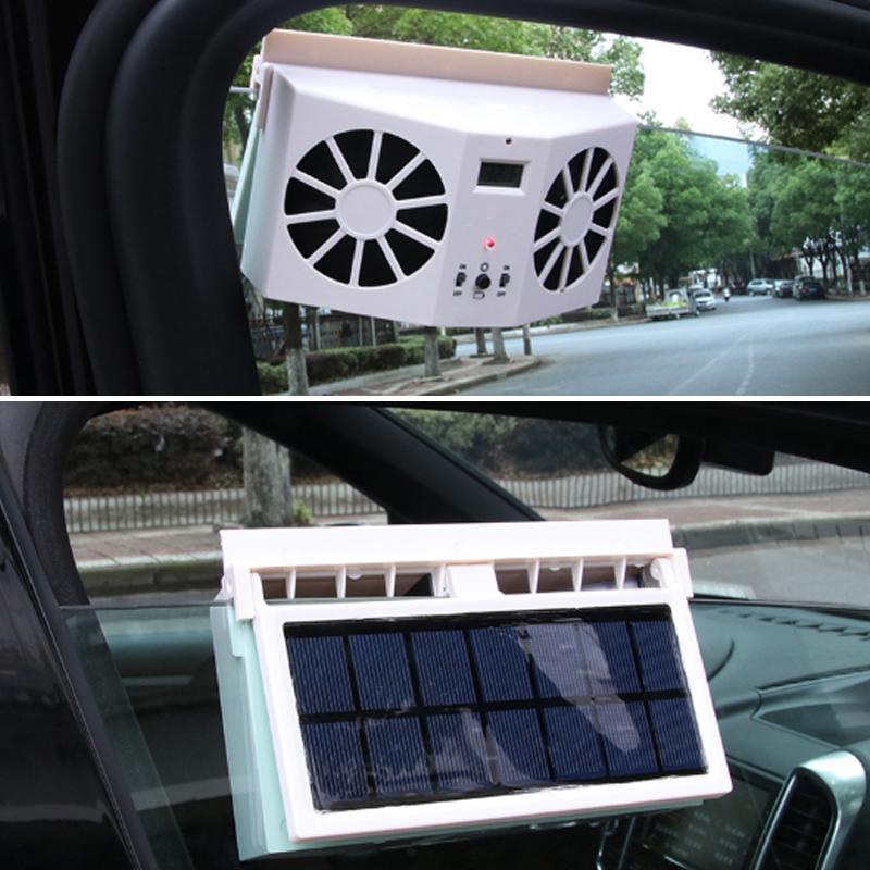 Solcelldriven bilfläkt för fönster