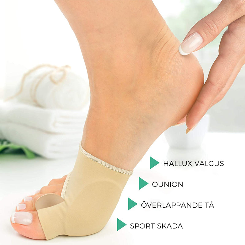 Korrigeringsstrumpor med Hallux Valgus -apparat