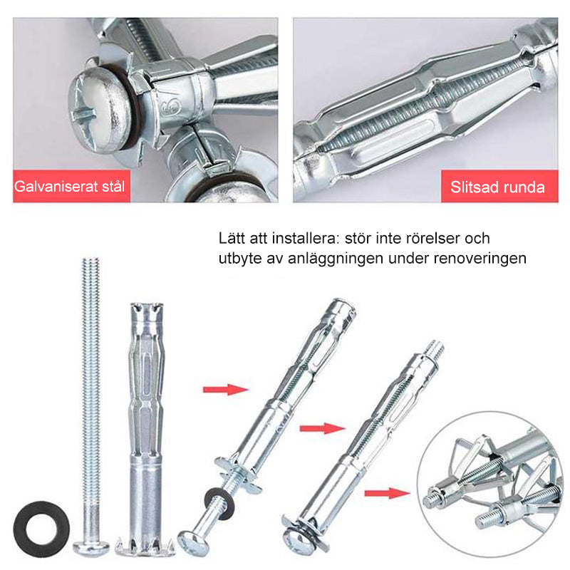 Expansionsbultar för kavitetsväggar