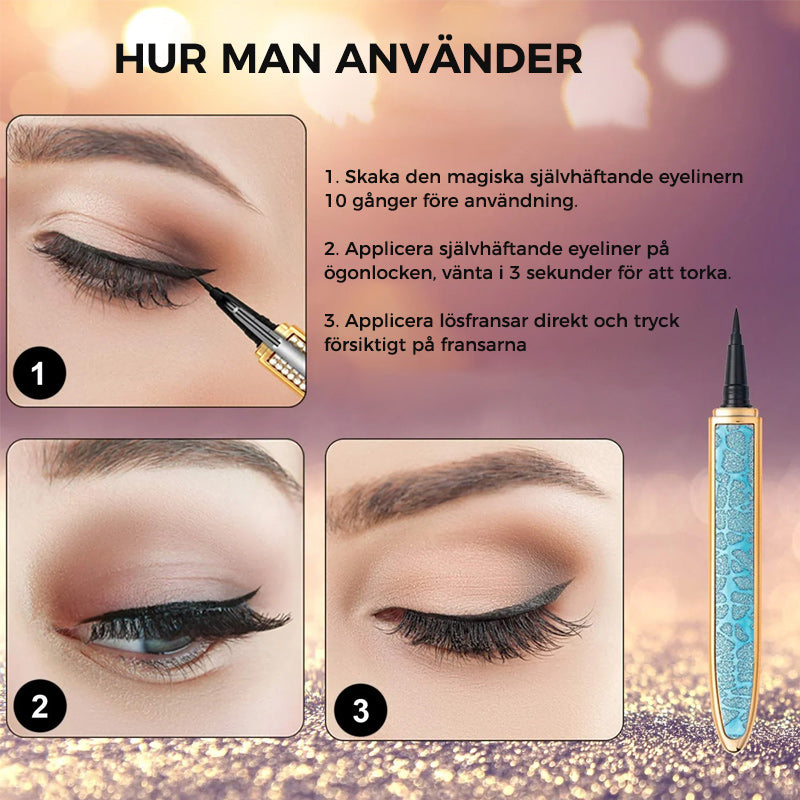 Självhäftande Long Lasting Eyeliner Ögonfranslimpenna