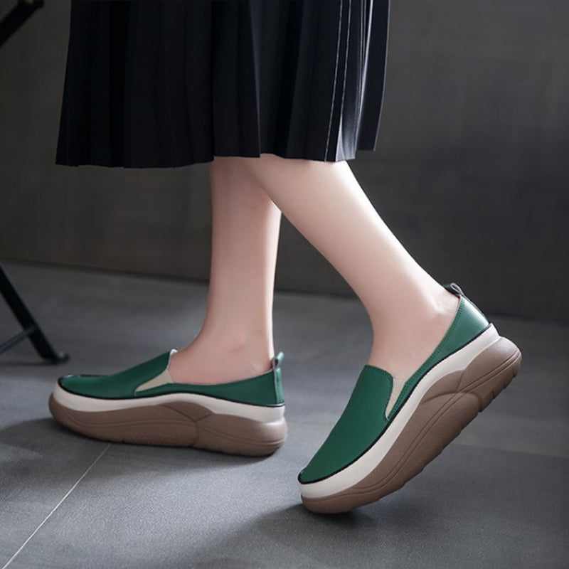 Plattformsfärgblock Loafers