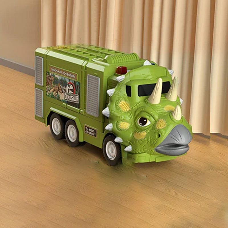 🦖Ny Dinosaur Transformerande Engineering Truck Leksaksset med ljus och musik