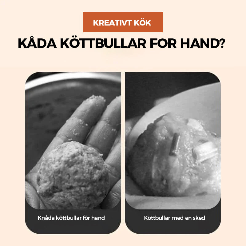 Kreativ köksredskap tre köttbullarmakare