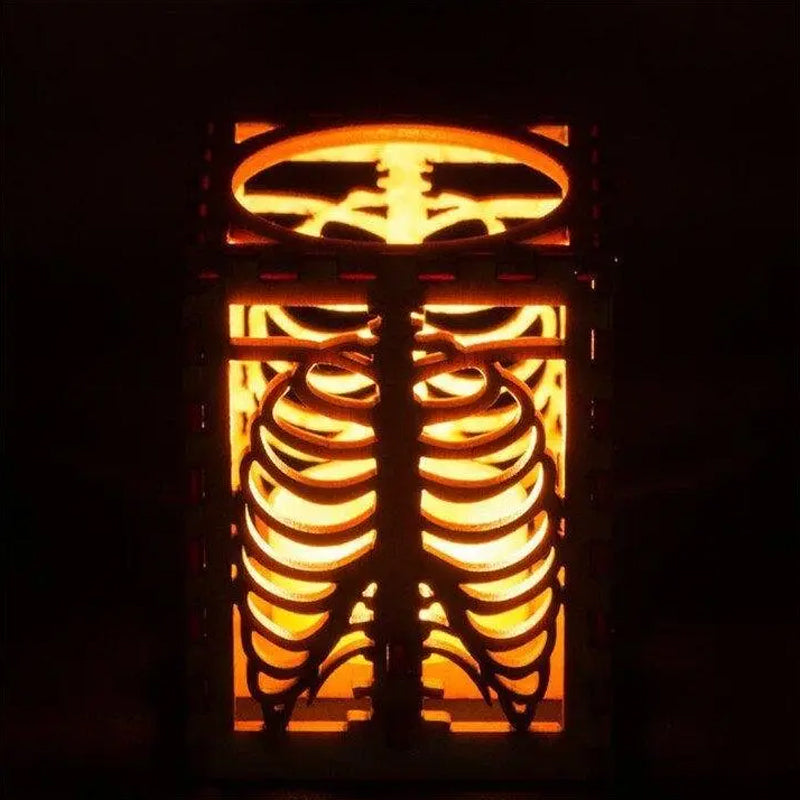 Halloween Skull Rib Shadow Lamp