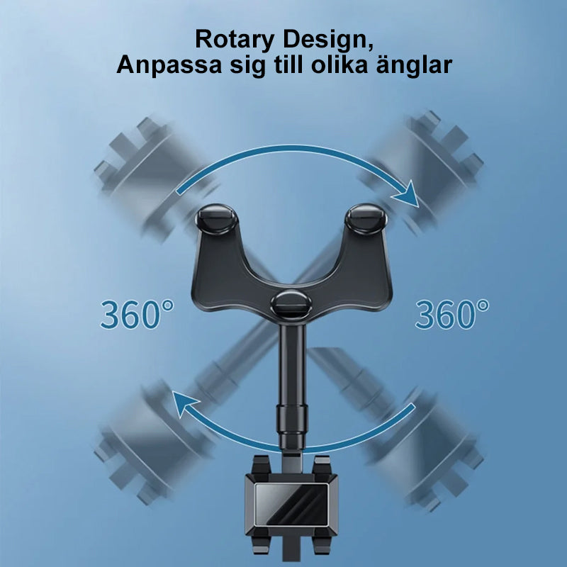 Multifunktionell 360 roterbar bilbackspegeltelefonhållare