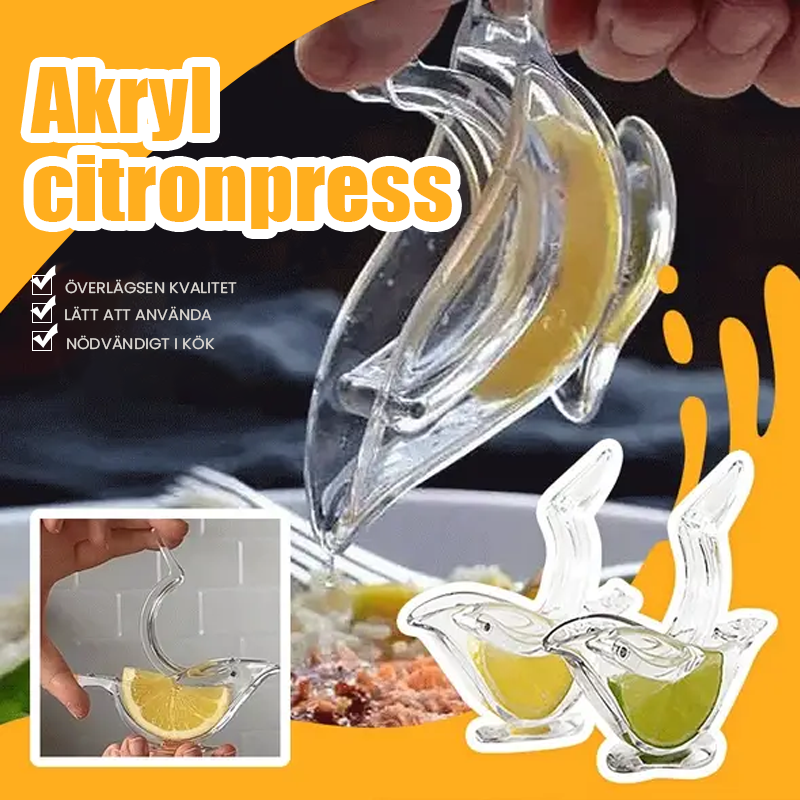 Transparent manuell juicepress