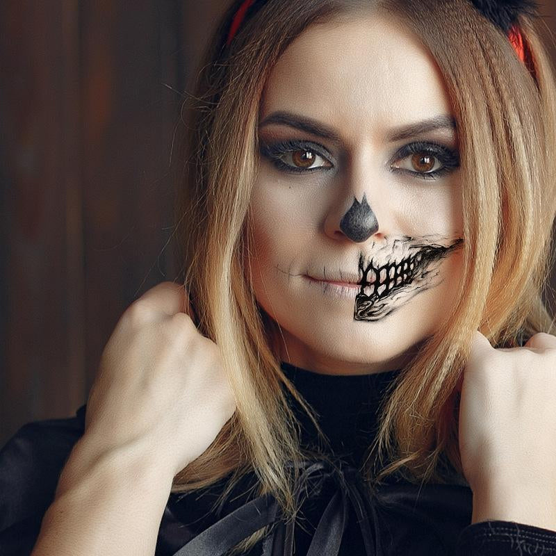 Halloween skräck fest tatuering klistermärken