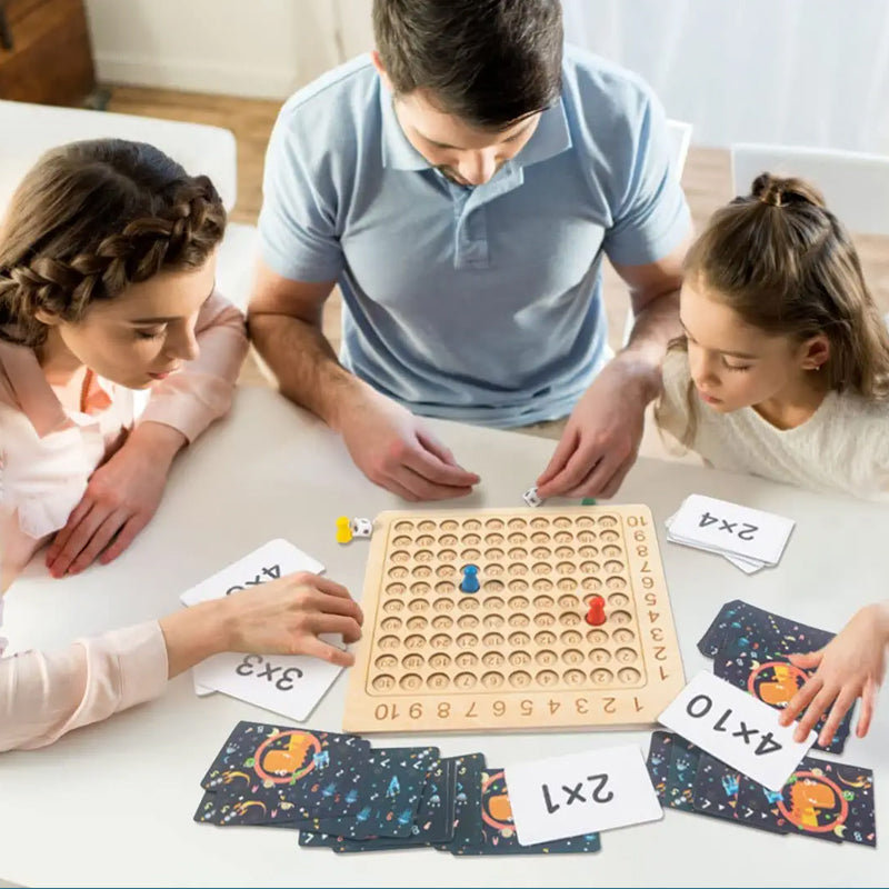 🔥Montessori Multiplikationsbrädspel i Trä