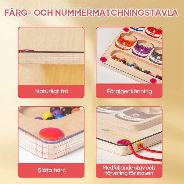 Magnetisk färg- och nummerlabyrint