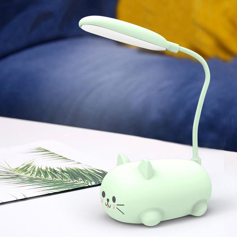 Tecknad katt LED-bordslampa