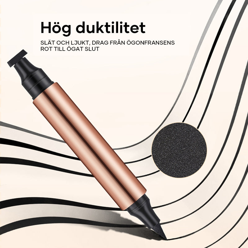 Lockande kattöga-stämpel eyeliner