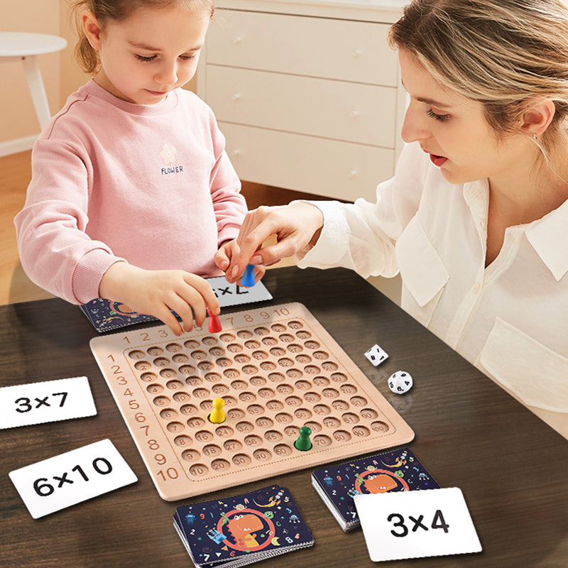 🔥Montessori Multiplikationsbrädspel i Trä