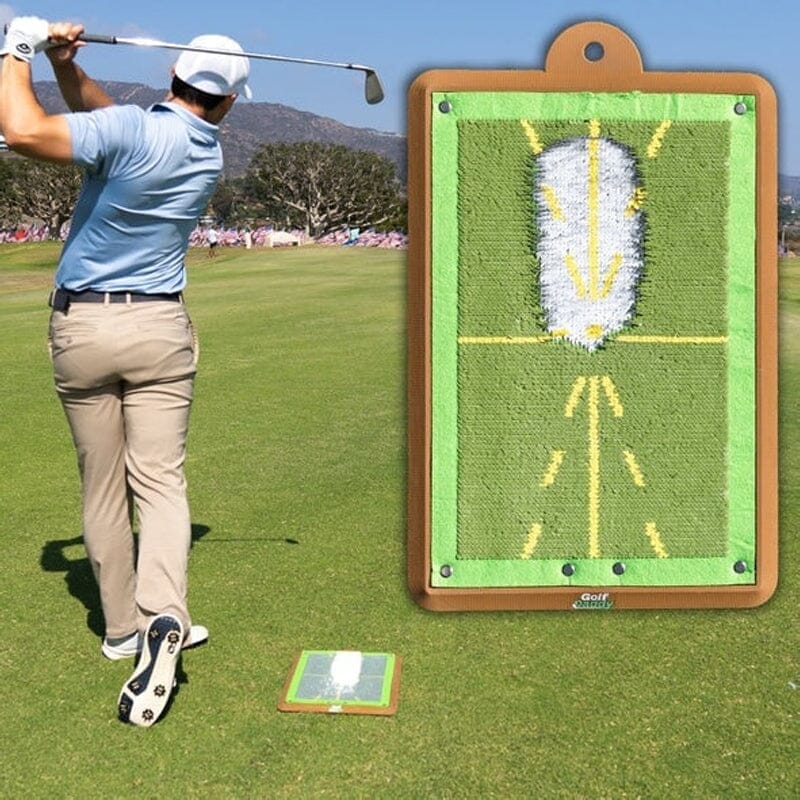 Golfträningsmatta för slagdetektering