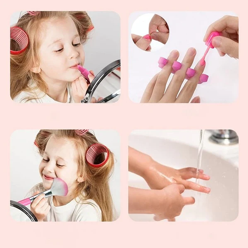 Barn Tvättbart Smink Skönhetskit