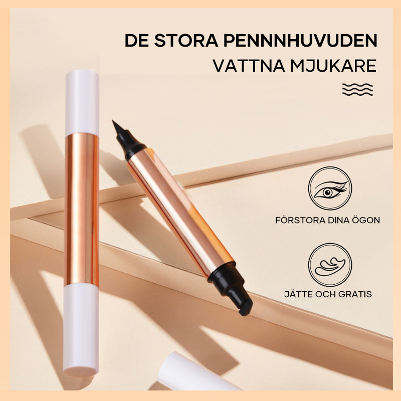 Lockande kattöga-stämpel eyeliner