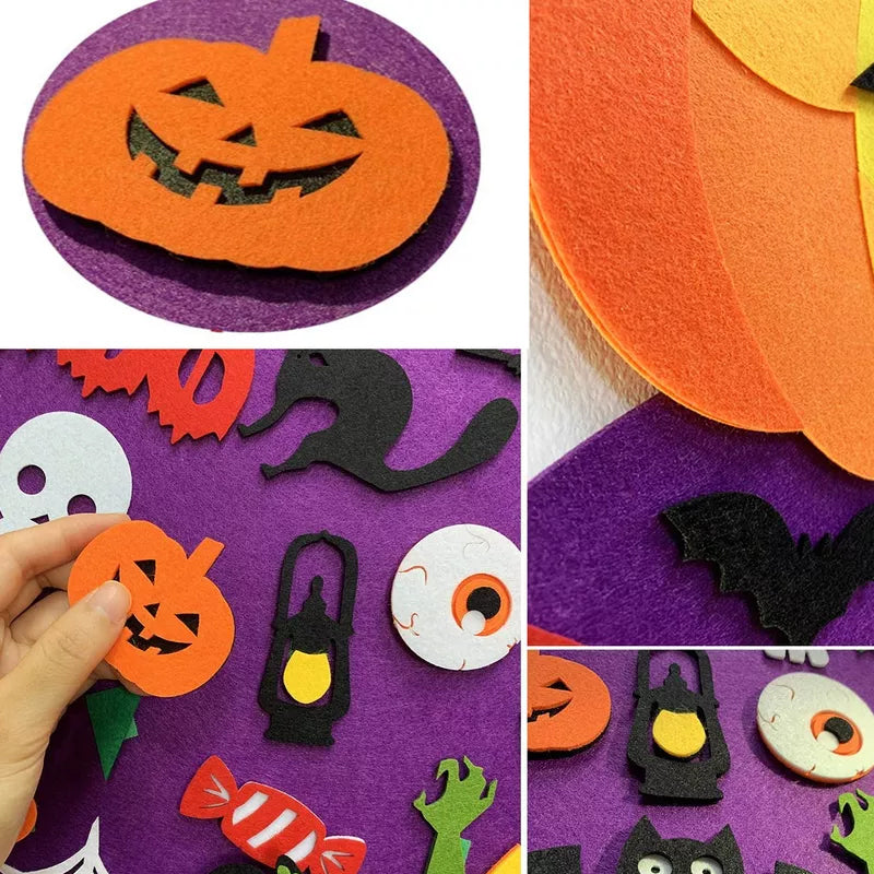 Ny DIY Halloween filtpumpahäxa Det perfekta sättet att dekorera ditt hus med dina små pumpor! 🎃