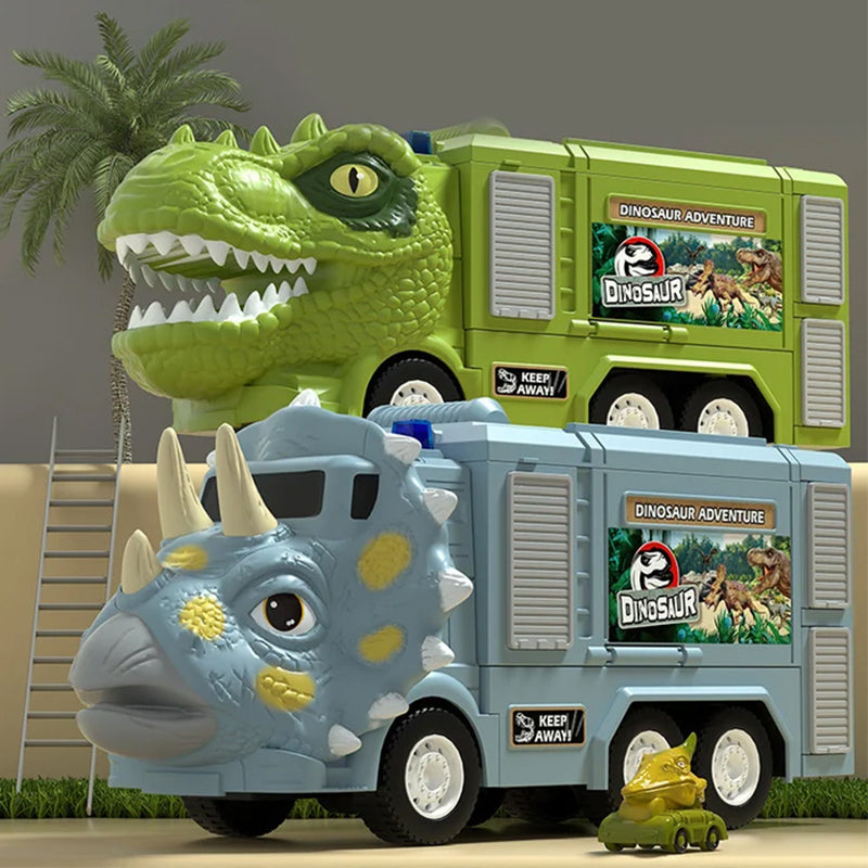 🦖Ny Dinosaur Transformerande Engineering Truck Leksaksset med ljus och musik