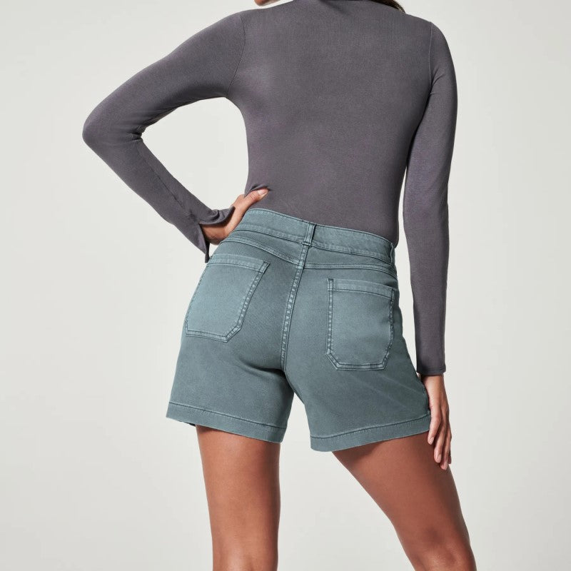 Stretchshorts för kvinnor med twill