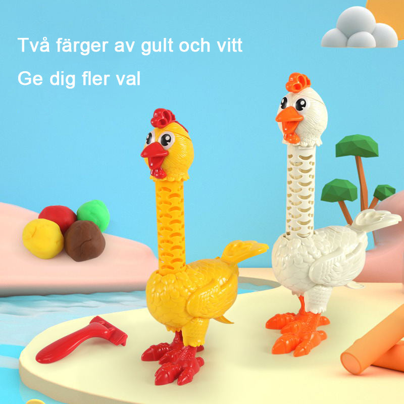 Färger Polymer Lera Fjäder Rolig kycklingleksak