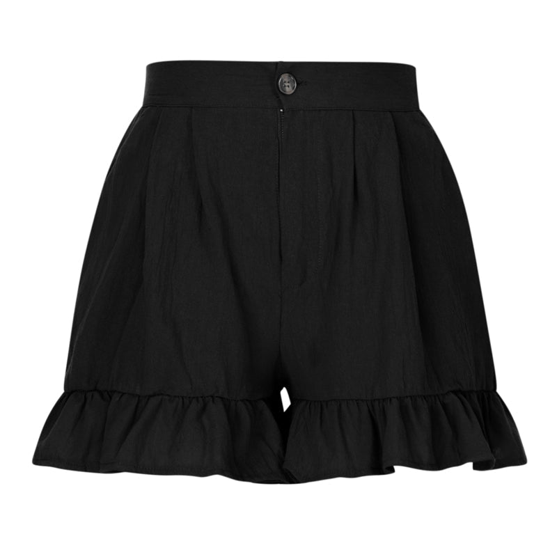 Shorts med hög midja för kvinnor