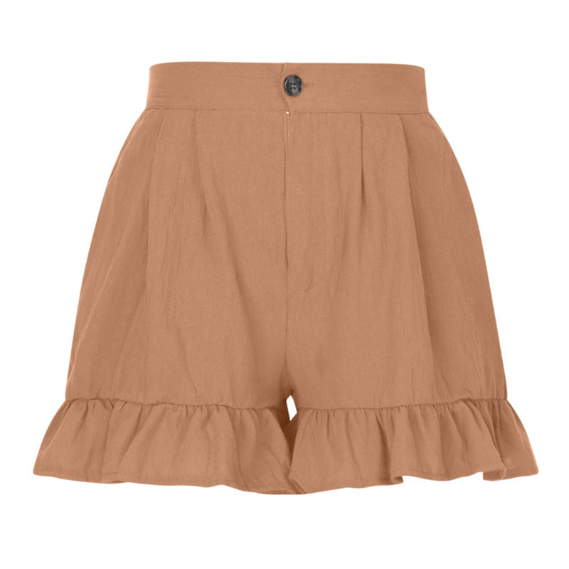 Shorts med hög midja för kvinnor