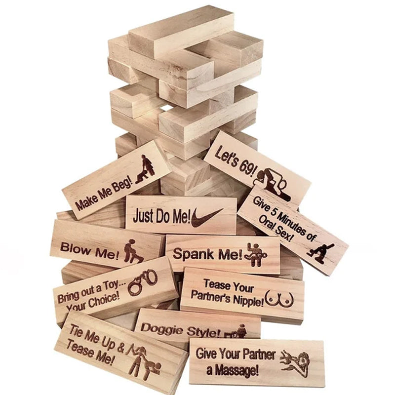 Super Naughty Block Tower Jenga-spel