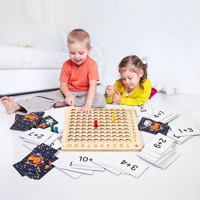 🔥Montessori Multiplikationsbrädspel i Trä