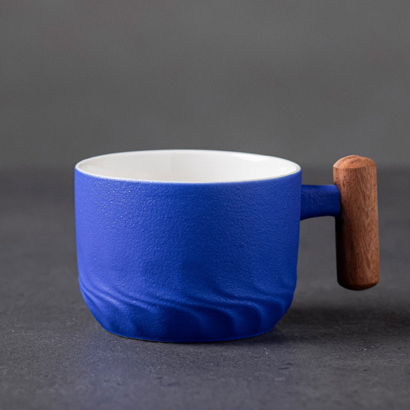 Handgjord retro keramisk kaffemugg